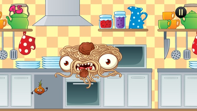 Pasta Meatball Monster vs Veggie Game - Crazy Kitchen Games(圖2)-速報App