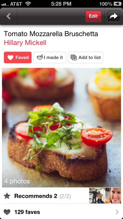 Foodily Recipe Sharing with Friends