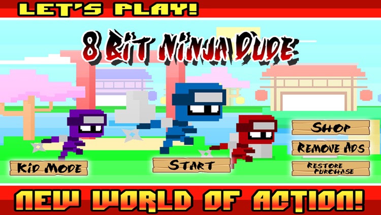 8bit Ninja Dude: Retro Fighting & Running Game