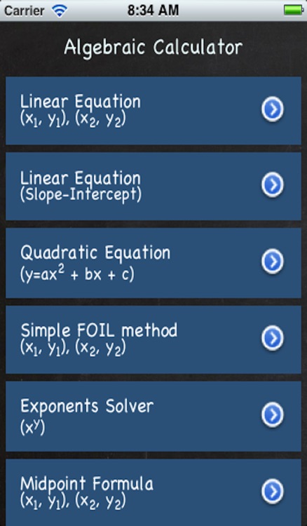 Algebraic Calculator