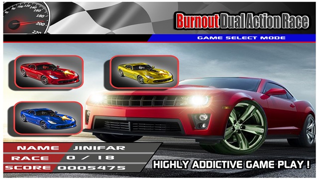 Burnout Dual Action Race Free : Crossover Rivals Take Down R(圖2)-速報App