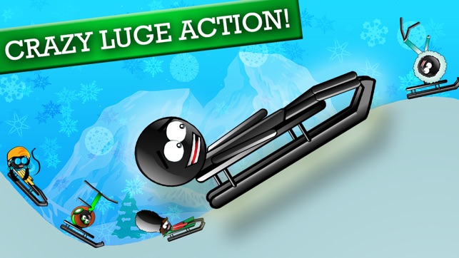 Stickman Luge - Winter Games!