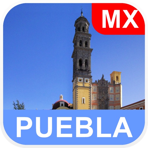 Puebla, Mexico Offline Map - PLACE STARS