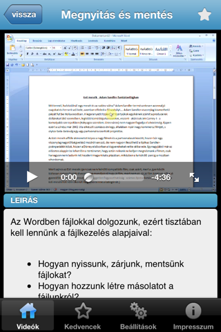 Tudástár - Office 2007-hez - Kezdő screenshot 3