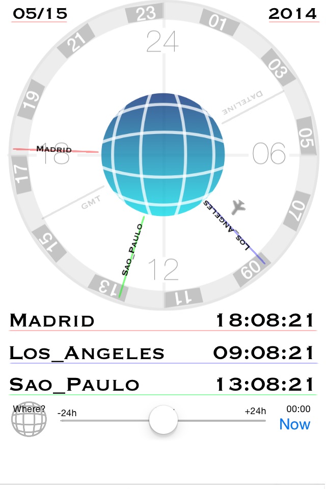 24h World-Clock screenshot 2