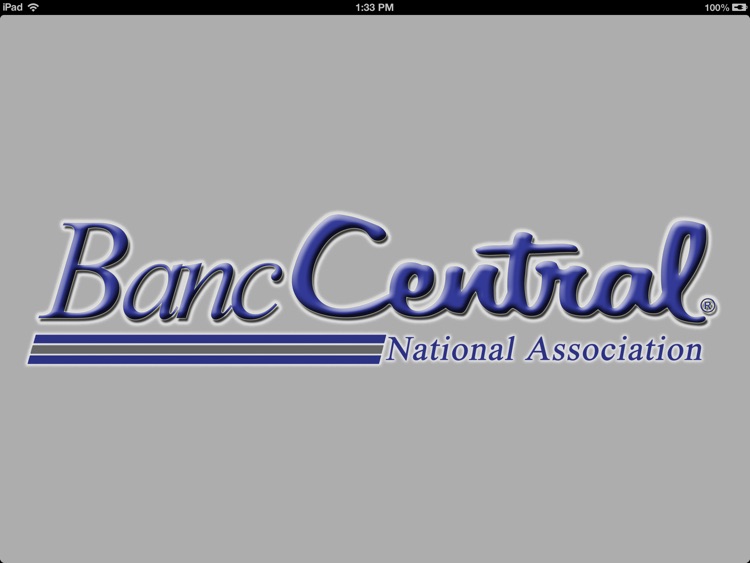 BancCentral National Association Mobile Banking for iPad