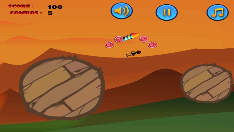 Stickman Kung Fu Ninja Stunt: Jump n Fly Seige screenshot-3