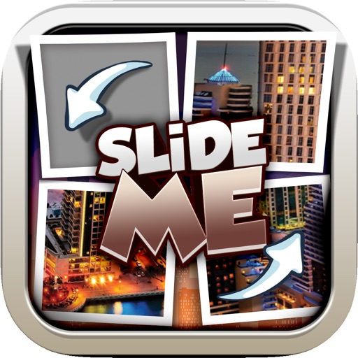 Slide Me Puzzle : Beautiful City and Building Tiles Quiz Picture Games icon