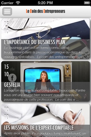 Le Coin des Entrepreneurs - Le portail sur la création, la gestion et la transmission d'entreprise screenshot 2