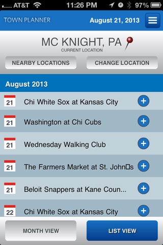 Town Planner Events Calendar screenshot 2