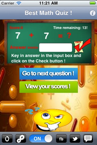 Best Math Quiz - Super Addictive FREE Math Game (Addition) screenshot 2