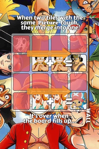 2048 PUZZLE " One-Piece " Edition Anime Logic Game Character.s screenshot 2