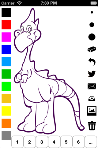 Coloring Book for Children: Learn to color and draw dinosaurs screenshot 2
