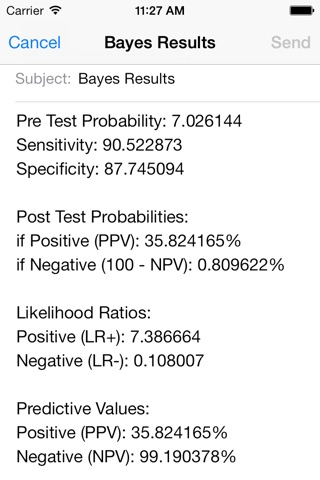 Bayes screenshot 3