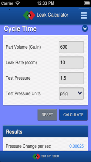 Leak Calculator