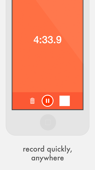 Quick Record — Voice memos audio recorder with iCloud sync Screenshot 1