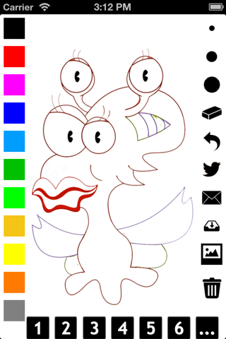 Monsters Coloring Book for Children: Learn to color and draw a monster, alien, fantasy dragon and more screenshot 4