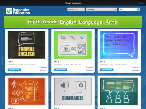 English Fifth Grade - Common Core Curriculum Builder and Lesson Designer for Teachers and Parents screenshot 2
