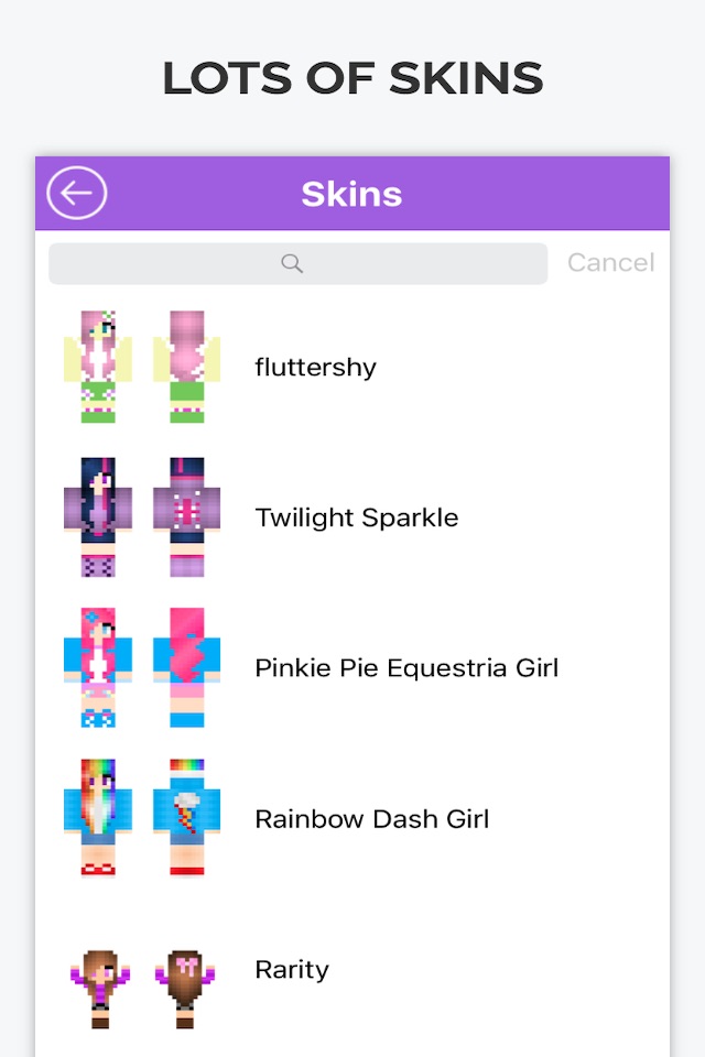 Sweet Pony Skins for Mineraft PE Free screenshot 4