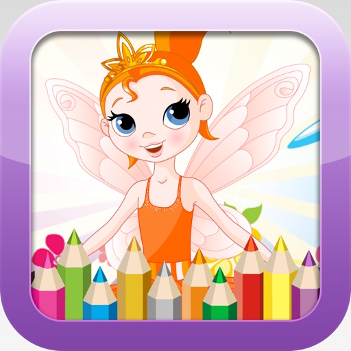 Princess Coloring Book - Educational Coloring Games Free For kids and Toddlers Icon