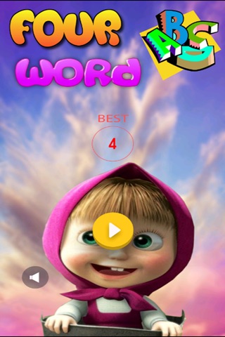 Four Word Letters- Kids Learning abc Sheaker School Training game for fun screenshot 3