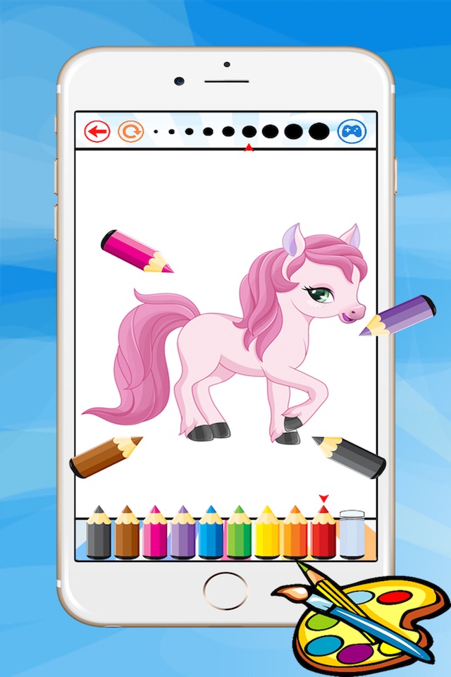 Coloring Book For Little Pony - Horse drawing for kid game screenshot 4