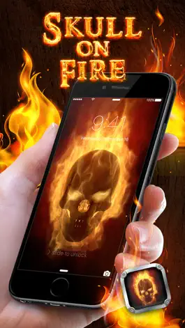 Game screenshot Skull on Fire Wallpapers – Cool Background Pictures and Scary Lock Screen Theme.s mod apk