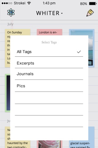 Whiter – simple, clean & elegant journal/diary app screenshot 4