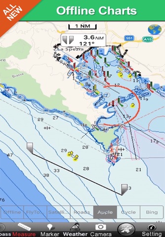 Ligurian Sea Cetacean Chart HD screenshot 2