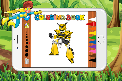 Superhero Coloring Books screenshot 4