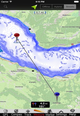 Thun - Brienz Lakes GPS Charts screenshot 4