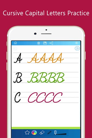Handwriting Worksheets Learn To Color And Write ABC Alphabet In Script And Cursive screenshot 4
