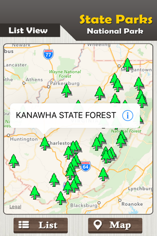 West Virginia State Parks & National Parks Guide screenshot 2