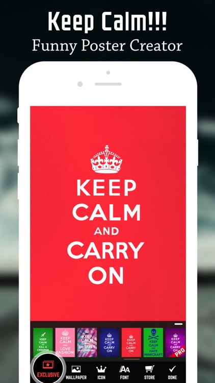 Keep Calm!!! Funny Poster Maker