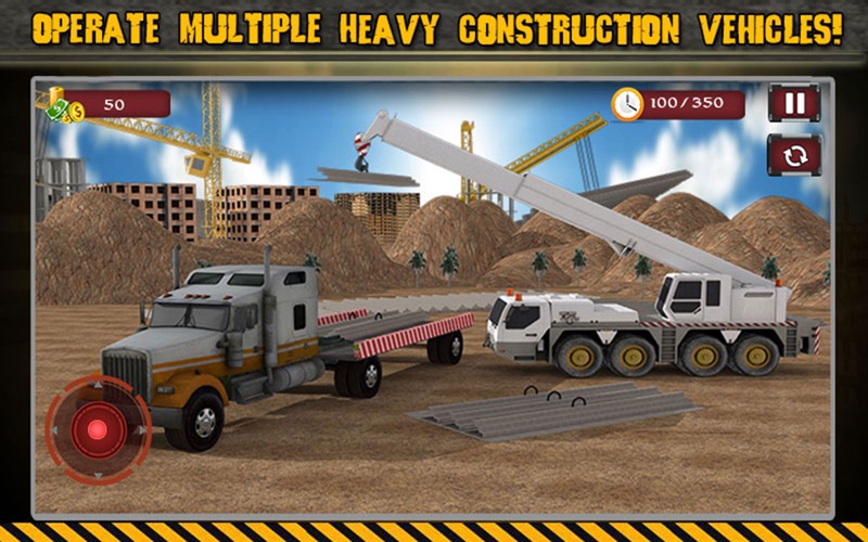 Bridge Builder Crane 3D thumbnail 4