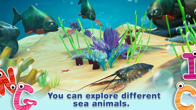 Alphabet in Sea World for Kids screenshot-4