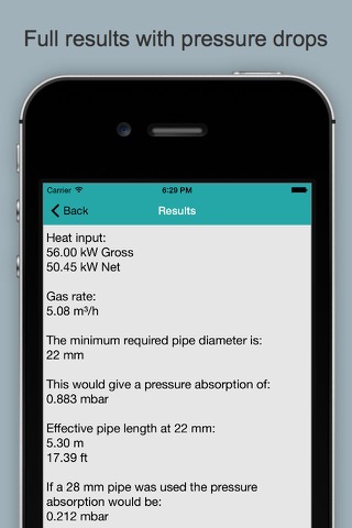 Gas Pipe Sizing Calculator screenshot 2