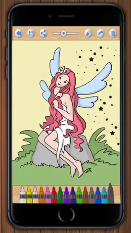 Game screenshot Paint fairies – coloring book of princesses and fairy tales mod apk