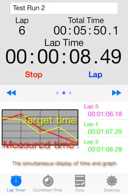 Game screenshot Lap Timer with Graph 2 Free apk