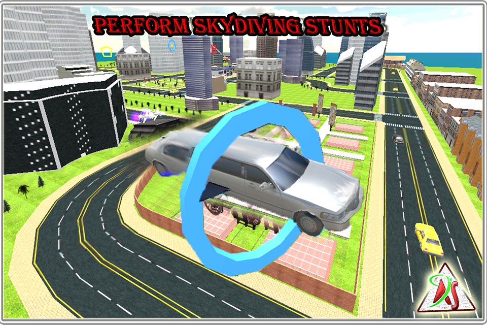 Flying Limo City 2016 Simulator – Future Limousine Parking with Air Plane Driving Controls screenshot 4