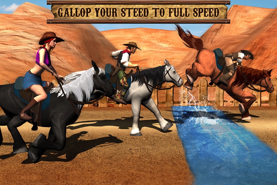 Texas Wild Horse Race 3D screenshot 2