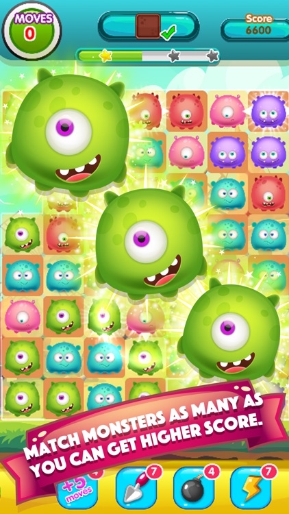 Monster Busters World : Awesome Matching Puzzle