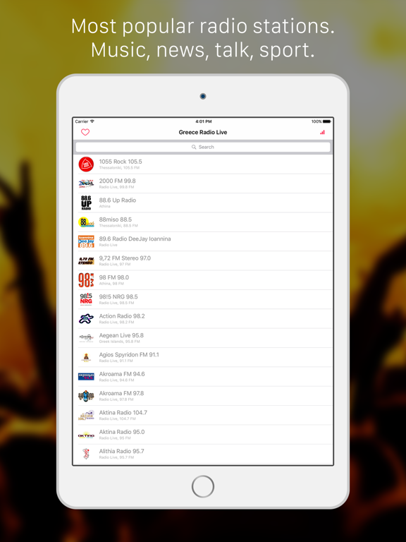 Screenshot #4 pour Ελλάδα Ραδιόφωνο Live FM: Greece radio tunein. Free for Ελλάς, Greek, ελληνικά.