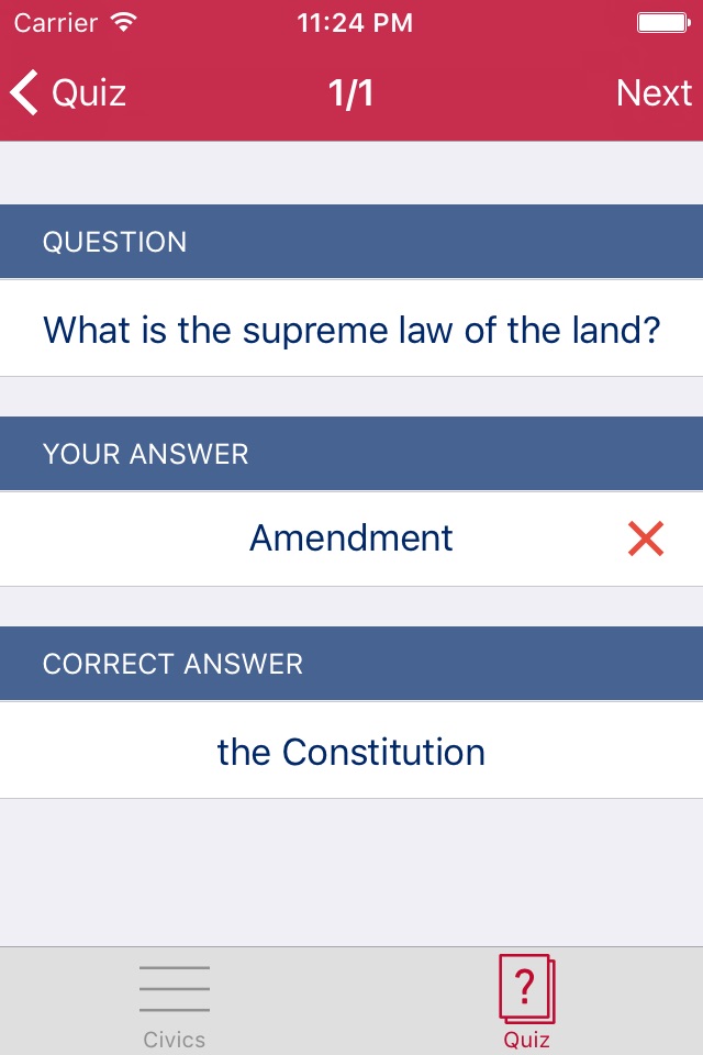 U.S. Civics Master screenshot 3