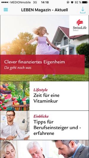 Swiss Life Select LEBEN Magazin