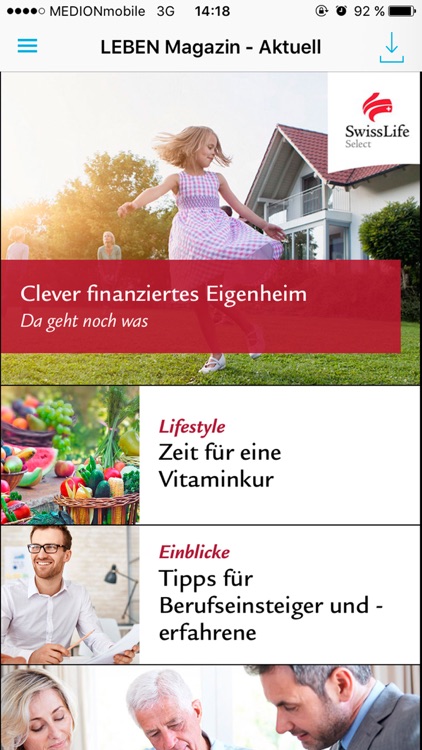 Swiss Life Select LEBEN Magazin