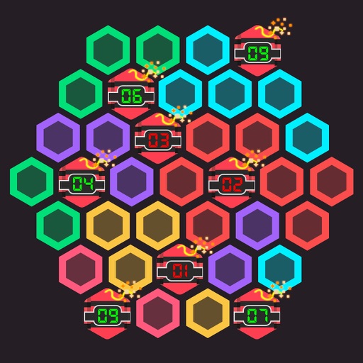 Hex Block Cube - Fit & round color bricks to hexagon 10/10 dotz balls game Icon