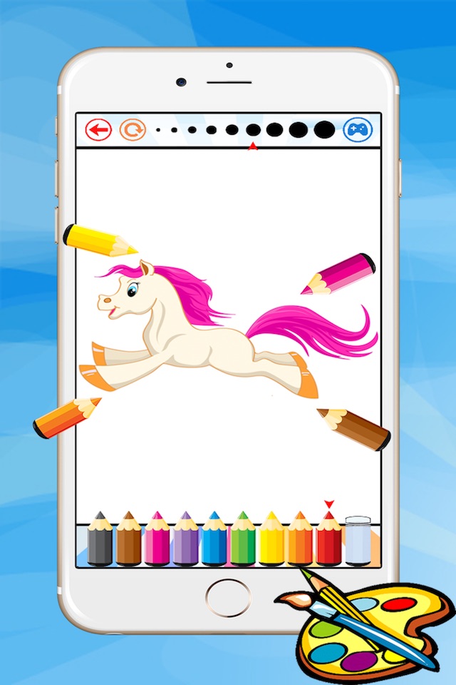 Coloring Book For Little Pony - Horse drawing for kid game screenshot 3