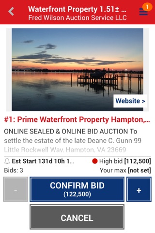 Fred Wilson Auction Service screenshot 4