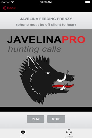REAL Javelina Calls & Javelina Sounds to use as Hunting Calls (ad free) - BLUETOOTH COMPATIBLE screenshot 2